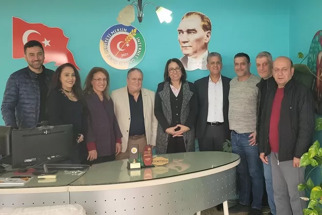 Göher Şahin’den MEİGDER’e ziyaret RAZİYE ERDEN-(MERSİN)-30 yılı aşan belediyecilik tecrübesiyle