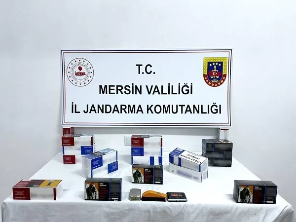 Mersin İl Jandarma Komutanlığı ekipleri, sigara kaçakçılığı ile mücadele kapsamında