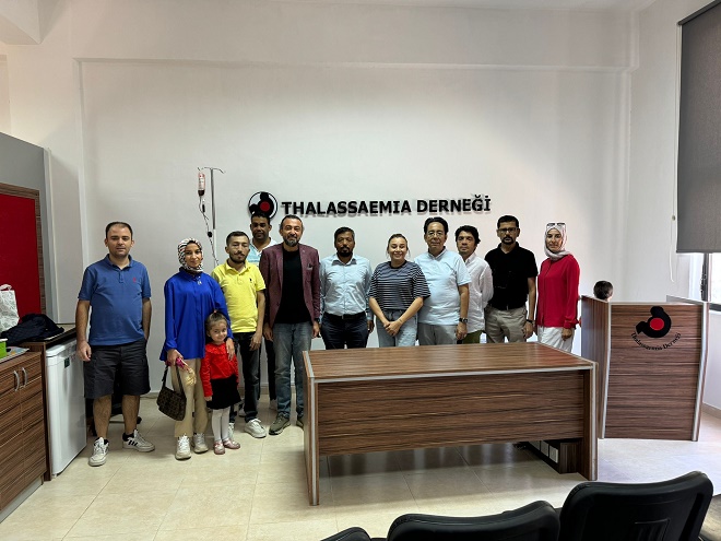 Beraberindeki bir heyetle KKTC’ye giden Mersin Talasemi ve Orak Hücre