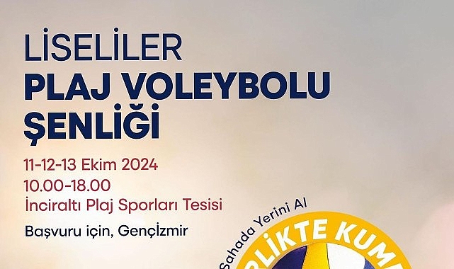 İzmir Büyükşehir Belediyesi, 11-13 Ekim tarihleri arasında, lise öğrencilerinin katılacağı