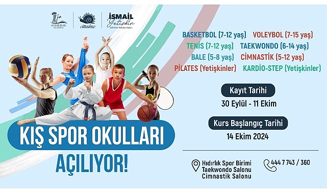 Seferihisar Belediyesi bünyesinde çocuklara 8 branşta spor eğitimleri veren ücretsiz