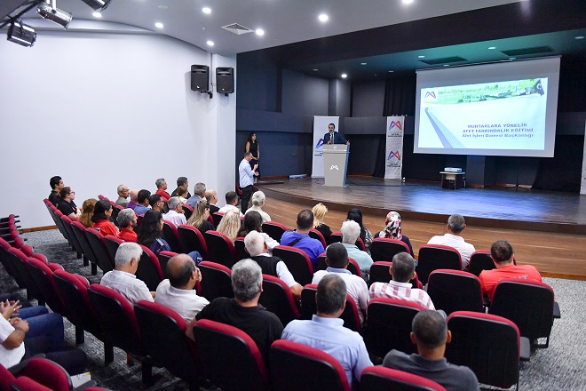 Mersin Büyükşehir Belediyesi Afet İşleri Dairesi Başkanlığı koordinesinde ‘Muhtarlara Yönelik