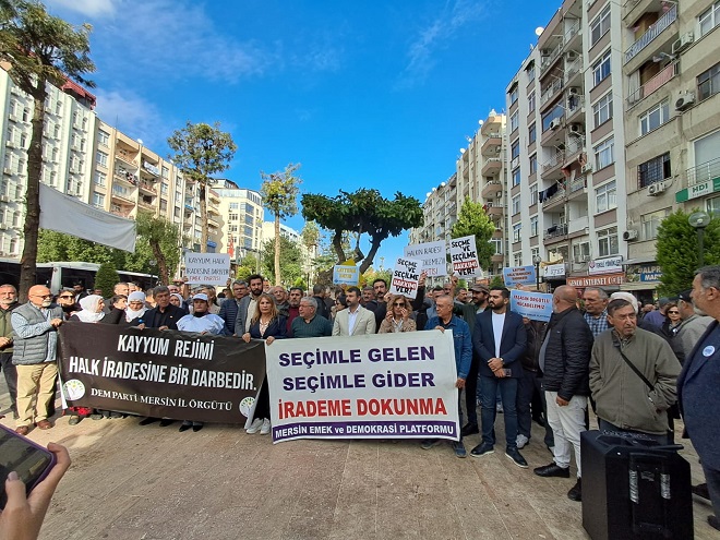Mersin Emek ve Demokrasi Platformu, Tunceli ve Ovacık belediyelerine kayyum