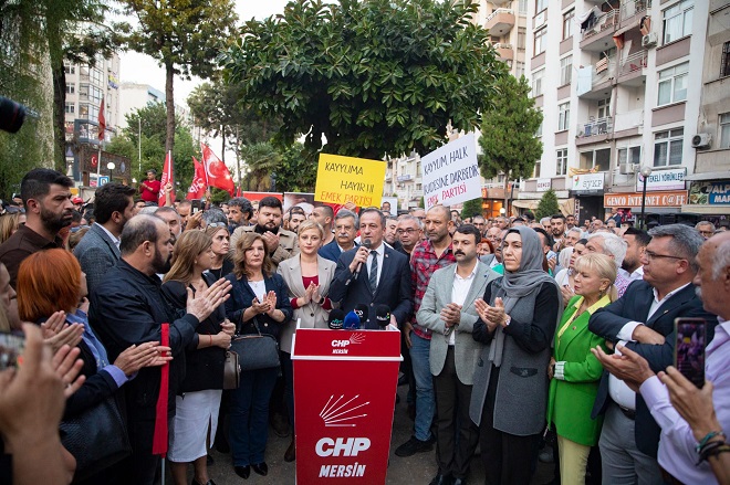 CHP Mersin İl Başkanı Koral Ömür, Esenyurt Belediye Başkanı Ahmet