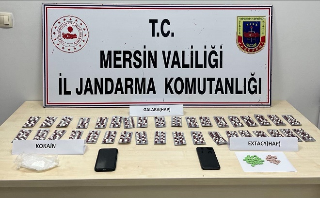 Mersin İl Jandarma Komutanlığı ekipleri uyuşturucu madde ticareti yapan şahıslara