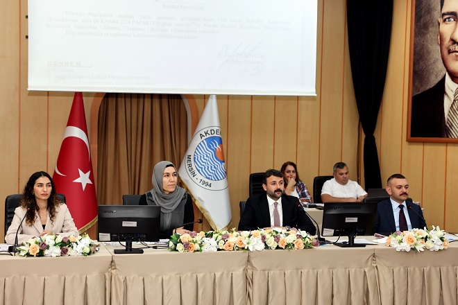 Akdeniz Belediyesi Kasım ayı olağan Meclisi’nde gündeme ilişkin söz alan