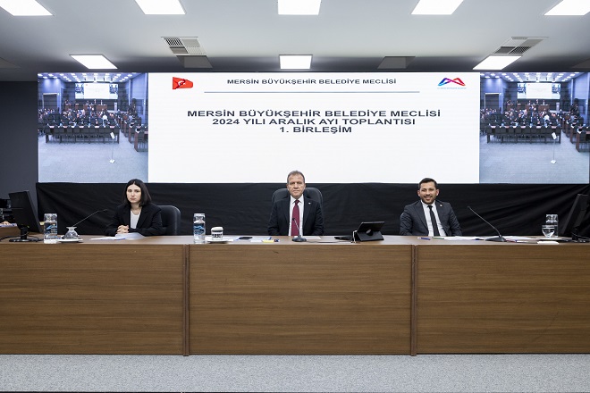 Mersin Büyükşehir Belediye Meclisi’nin 2024 Yılı Aralık Ayı Olağan Toplantısı’nın