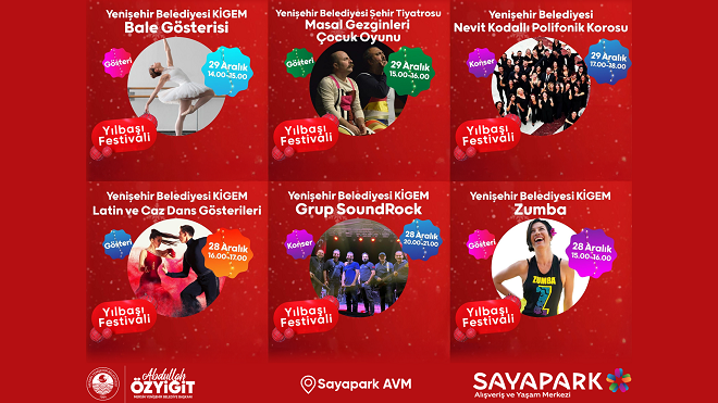Yenişehir Belediyesi, yeni yıl öncesinde düzenleyeceği Yılbaşı Festivali ile vatandaşlara