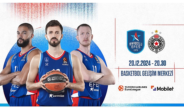 Turkish Airlines EuroLeague’in on yedinci haftasında Anadolu Efes Spor Kulübü,