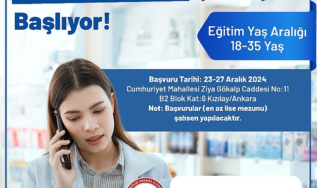 Çankaya Belediyesi, istihdama destek projesi kapsamında, Ankara Eczacı Odası iş