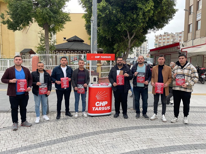 CUMHURİYET Halk Partisi Tarsus İlçe Başkanı Selahattin Şahin, semt pazarını