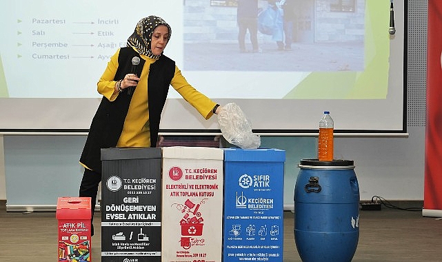 Keçiören Belediyesi, geri dönüşüm ve sıfır atık hedefiyle başlattığı çalışmalara