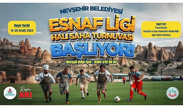 Nevşehir Belediyesi Gençlik ve Spor Hizmetleri Müdürlüğü organizasyonuyla Esnaf Ligi