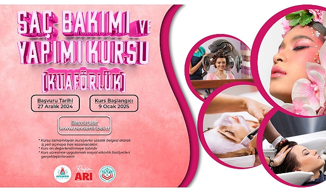 Nevşehir Belediyesi Gençlik ve Spor Hizmetleri Müdürlüğü bünyesinde "Saç Bakımı