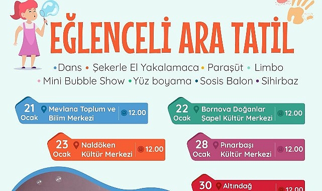 Bornova Belediyesi, düzenleyeceği etkinliklerle çocuklara hem eğlenceli hem de öğretici