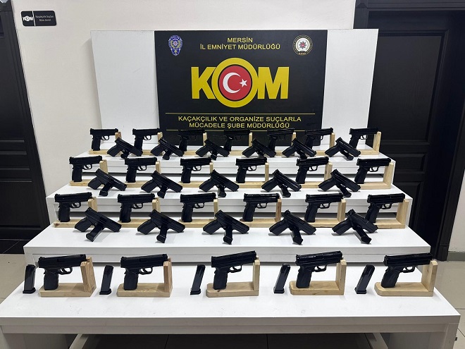 Mersin’de Silah Kaçakçılarına Operasyon