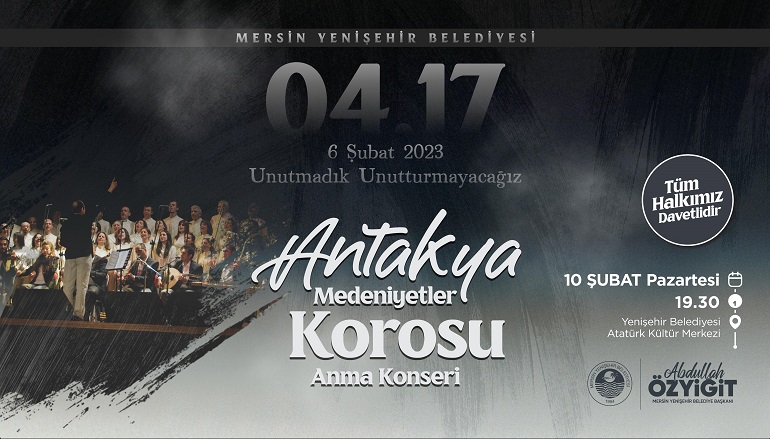 Mersin Yenişehir Belediyesi, 6 Şubat 2023 tarihinde yaşanan deprem felaketinin