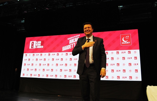 Saadet Partisi 8. Olağan İl Kongresi gerçekleştirildi. İl Başkanı Bilal