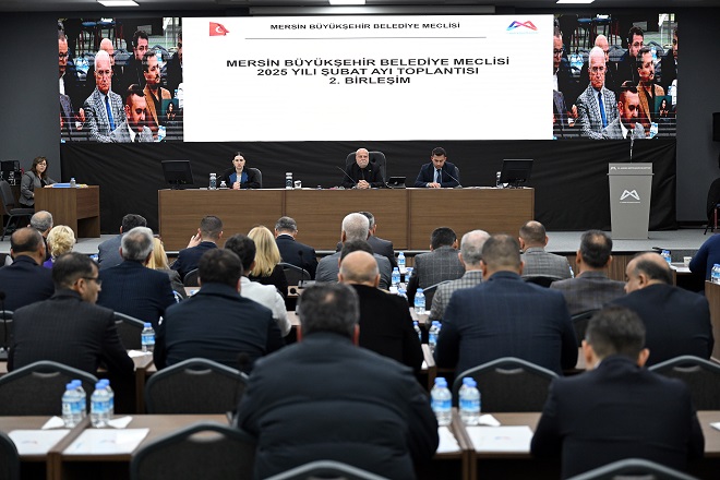 Mersin Büyükşehir Belediye Meclisi’nin 2025 Yılı Şubat Ayı Olağan Toplantısının