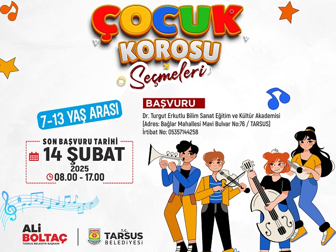 Tarsus Belediyesi, çocukları müzikle buluşturmak ve yeteneklerini keşfetmelerine olanak sağlamak