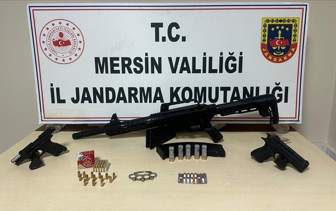Mersin İl Jandarma Komutanlığı ekipleri silahla tehdit ve mala zarar