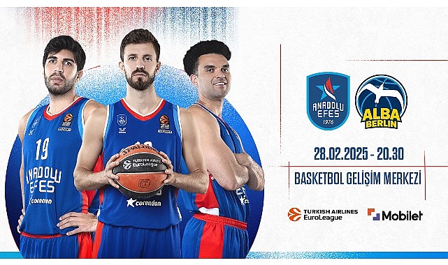 Turkish Airlines Euroleague’in yirmi yedinci haftasında Anadolu Efes Spor Kulübü,
