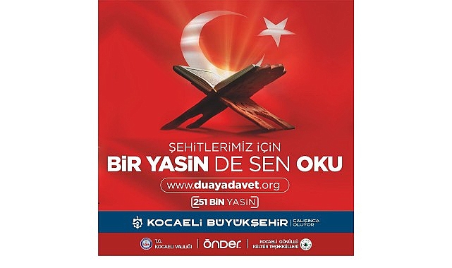 Büyükşehir’den şehitlerimiz için anlamlı çağrı      