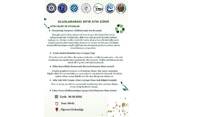 EÜ’den dolu dolu “Uluslararası Sıfır Atık Günü” programı  