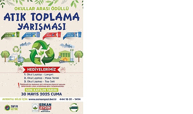 Okullar Arası Ödüllü Atık Toplama Yarışması başladı   
