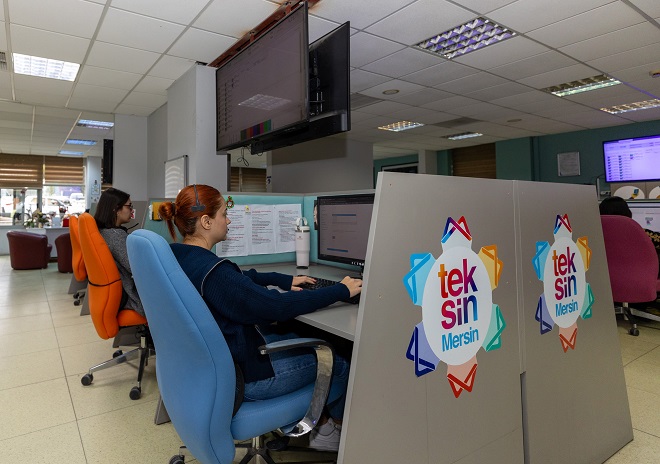 Mersin Büyükşehir Belediyesi’nin, ‘Mersin Tek Noktadan Çözüm Merkezi’ sloganıyla 2020 yılında hayata