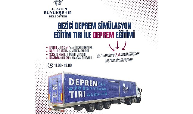 Aydın Büyükşehir Belediyesi’nden Deprem Simülatörü    7.