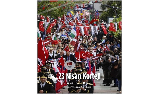 Kocaeli Büyükşehir Belediyesi öncülüğünde organize edilen 23 Nisan şenlikleri bugün