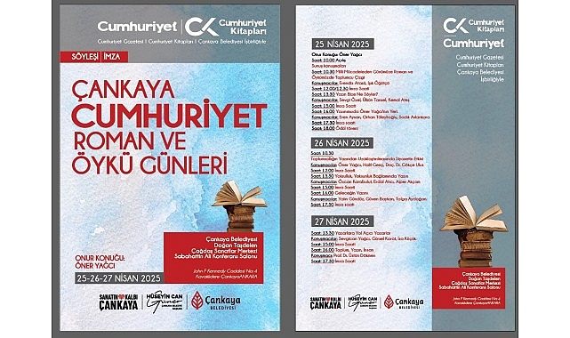 Çankaya Belediyesi'nin Cumhuriyet Gazetesi'yle birlikte düzenlediği “Çankaya Cumhuriyet Roman ve