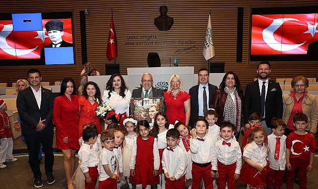 Anaokulu öğrencileri 23 Nisan Ulusal Egemenlik ve Çocuk Bayramı için