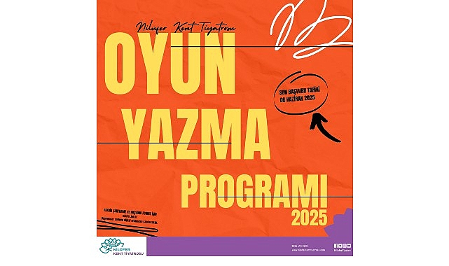 Nilüfer Kent Tiyatrosu’nun yerli tiyatro repertuvarına yeni eserler kazandırmak amacıyla
