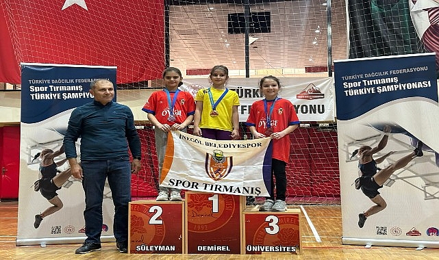 İnegöl Belediye Spor Kulübü dağcılık branşı sporcuları, Isparta’da yapılan 2025