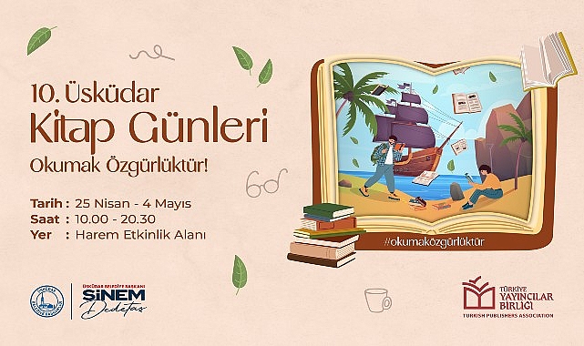“Okumak Özgürlüktür” sloganıyla Harem Etkinlik Alanı’nda gerçekleşecek kitap günlerine 200’ün