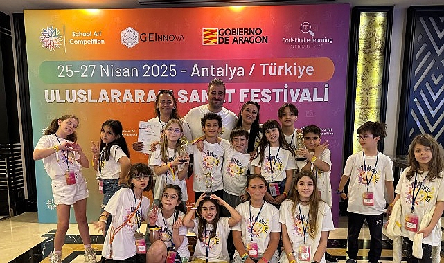 Antalya’da düzenlenen School Art Competition Yarışmasına katılan YÖM Okulları, kolaj