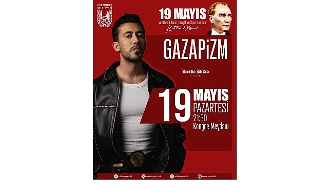 Lüleburgaz Belediyesi, 19 Mayıs Atatürk'ü Anma Gençlik ve Spor Bayramı'nı