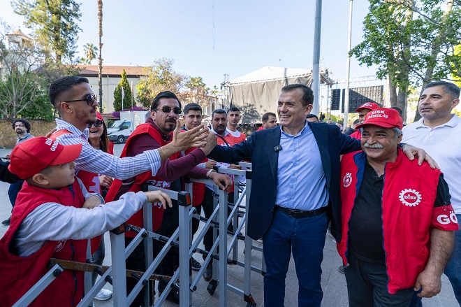 Mersin-Yenişehir Belediye Başkanı Abdullah Özyiğit, 1 Mayıs Emek ve Dayanışma