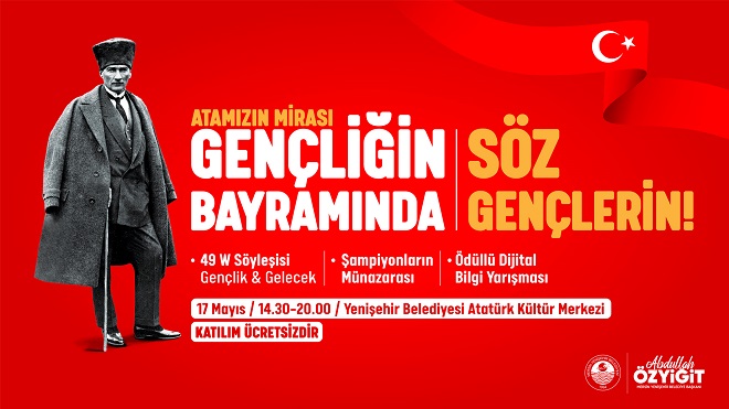 Yenişehir Belediyesi 19 Mayıs’ı gençlerin fikirleriyle kutlayacak