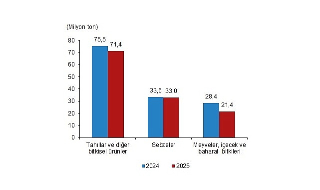 Bitkisel Üretim 1.Tahmini, 2025