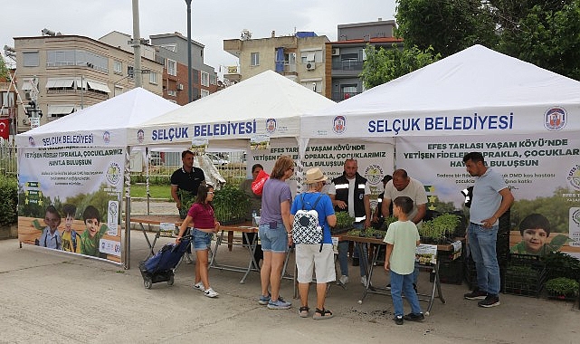 Efes Tarlası Yaşam Köyü’nde üretilen fideler, Efes Selçuk’un DMD kas