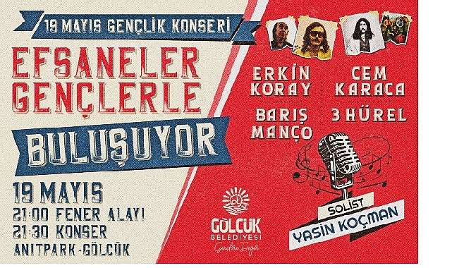 Gölcük Belediyesi’nin19 Mayıs Gençlik ve Spor Bayramı kapsamında Anıtpark’ta düzenleyeceği