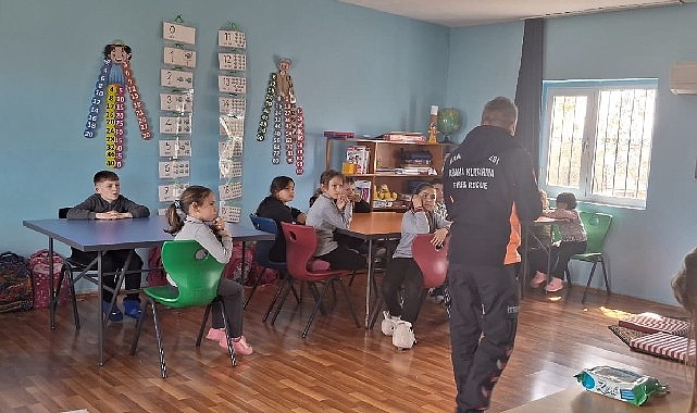 Manisa Büyükşehir Belediyesi İtfaiye Dairesi Başkanlığı, çocuklarda yangın güvenliği bilinci
