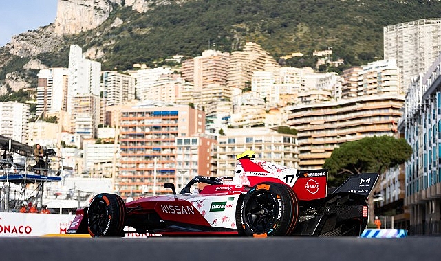  Nissan Formula E Takımı'ndan Oliver Rowland, Monte-Carlo sokaklarında mükemmel bir