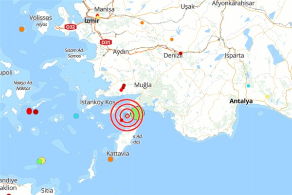 Akdeniz’de 5.7 büyüklüğünde deprem meydana geldi. Boğaziçi Üniversitesi Kandilli Rasathanesi