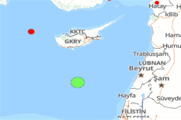 Akdeniz’de 4.2 büyüklüğünde deprem meydana geldi. Boğaziçi Üniversitesi Kandilli Rasathanesi