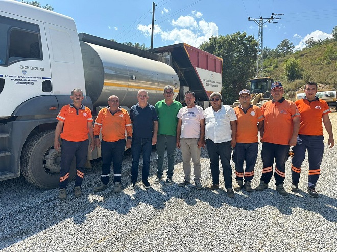 Mersin Büyükşehir Belediyesi, Anamur genelinde yol yapım, asfalt yama, kaldırım