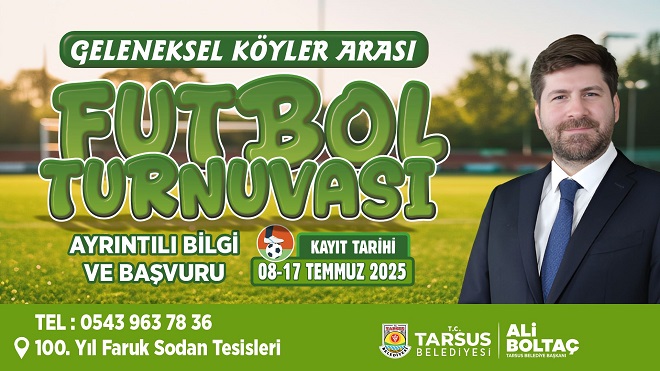 Tarsus Belediyesi tarafından düzenlenen Geleneksel Köyler Arası Futbol Turnuvası, bu